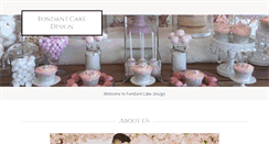 Desktop Screenshot of fondantcakedesign.co.uk