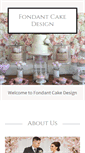 Mobile Screenshot of fondantcakedesign.co.uk